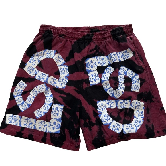 ASAALI LSD Men's Maroon and Black Athletic Shorts! NEW SHORTS LSD LIMITED DROP